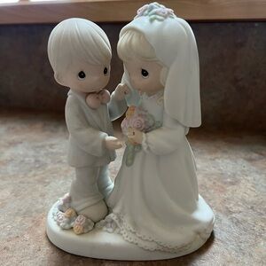 1994 “I Give You My Love Forever True”  Precious Moments Bride and Groom